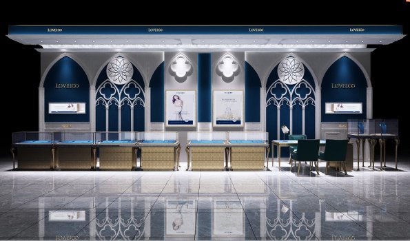 珠寶翡翠店裝修設(shè)計效果圖